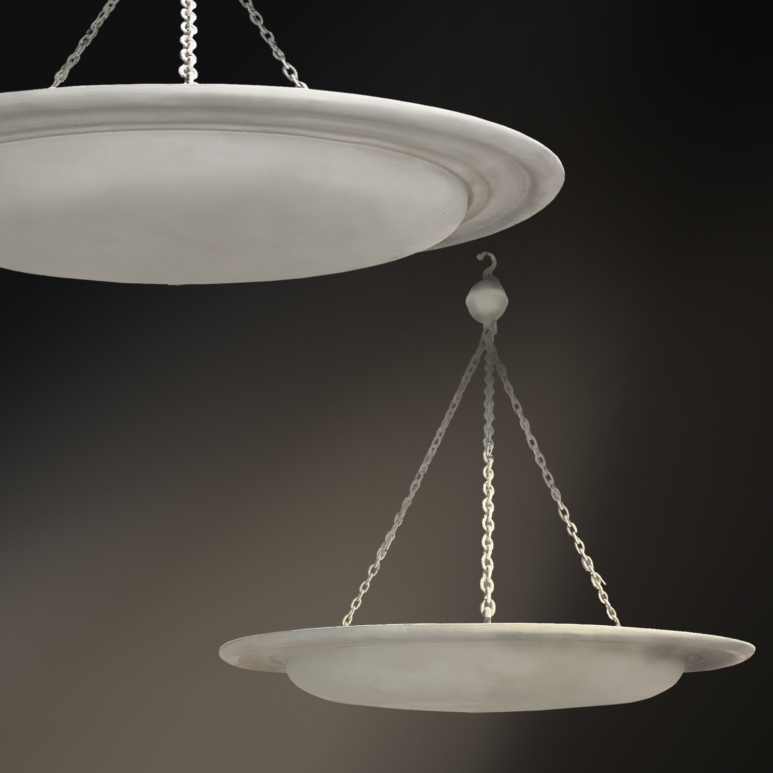 Pair of Large Regency Style Light Fixtures circa 1900