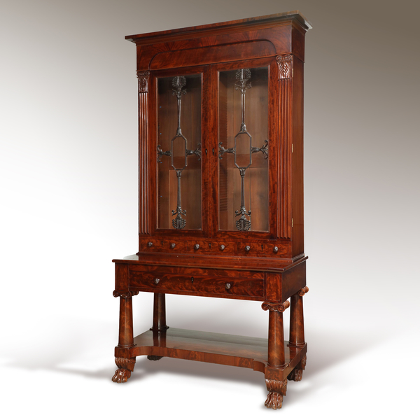 Exceptional Mahogany Bureau Bookcase from Baltimore Maryland Circa 1830